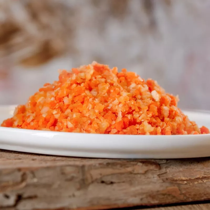 gelber Gemüsemix, fein geraspelt 500g